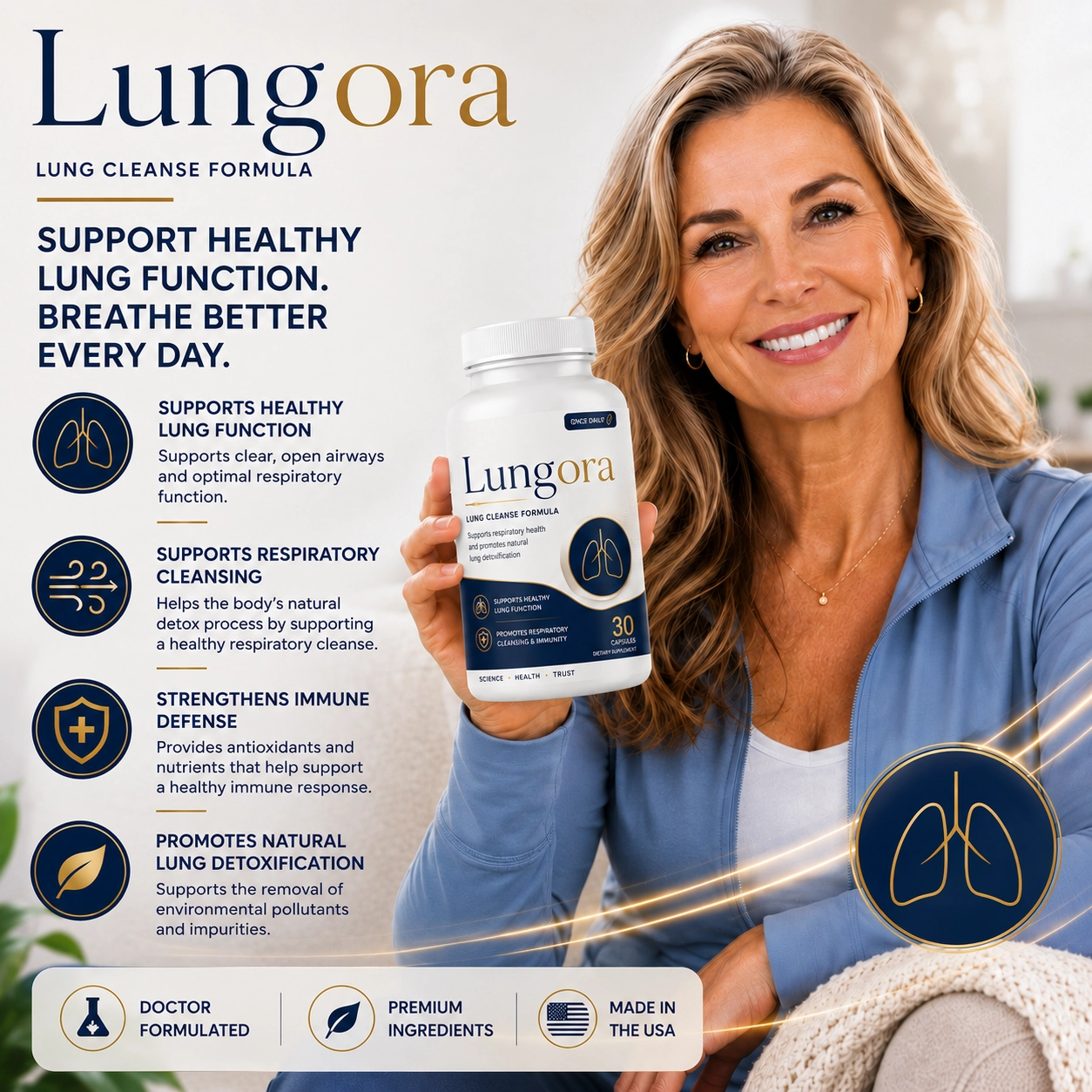 Lungora Lung Cleanse Formula Supplement