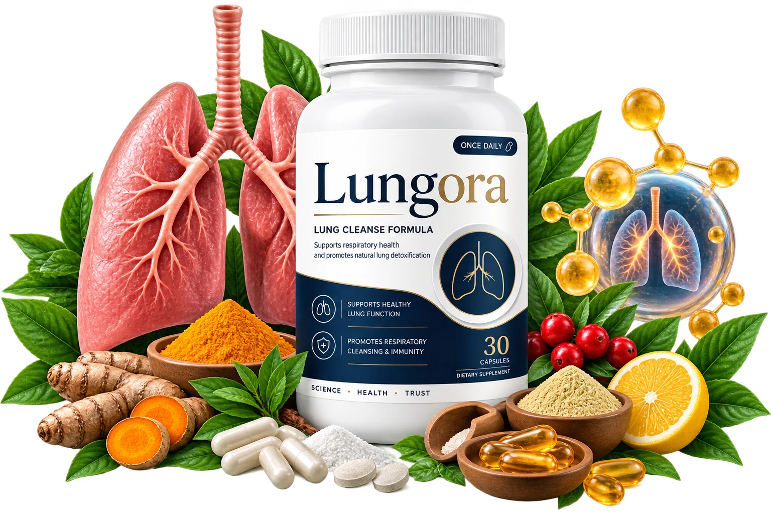Lungora Respiratory Wellness Supplement